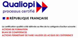 Logo Qualiopi certifiant MOOVENCE pour les actions de formation, les bilans de compétences et la VAE